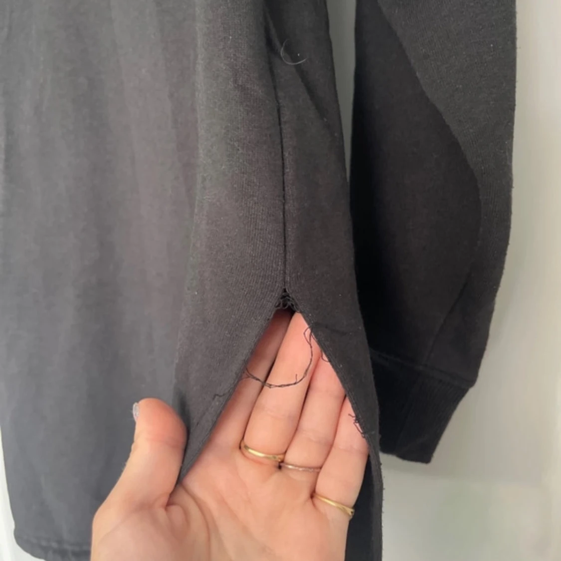 Svart lång hoodie från 157 XS/S - 4