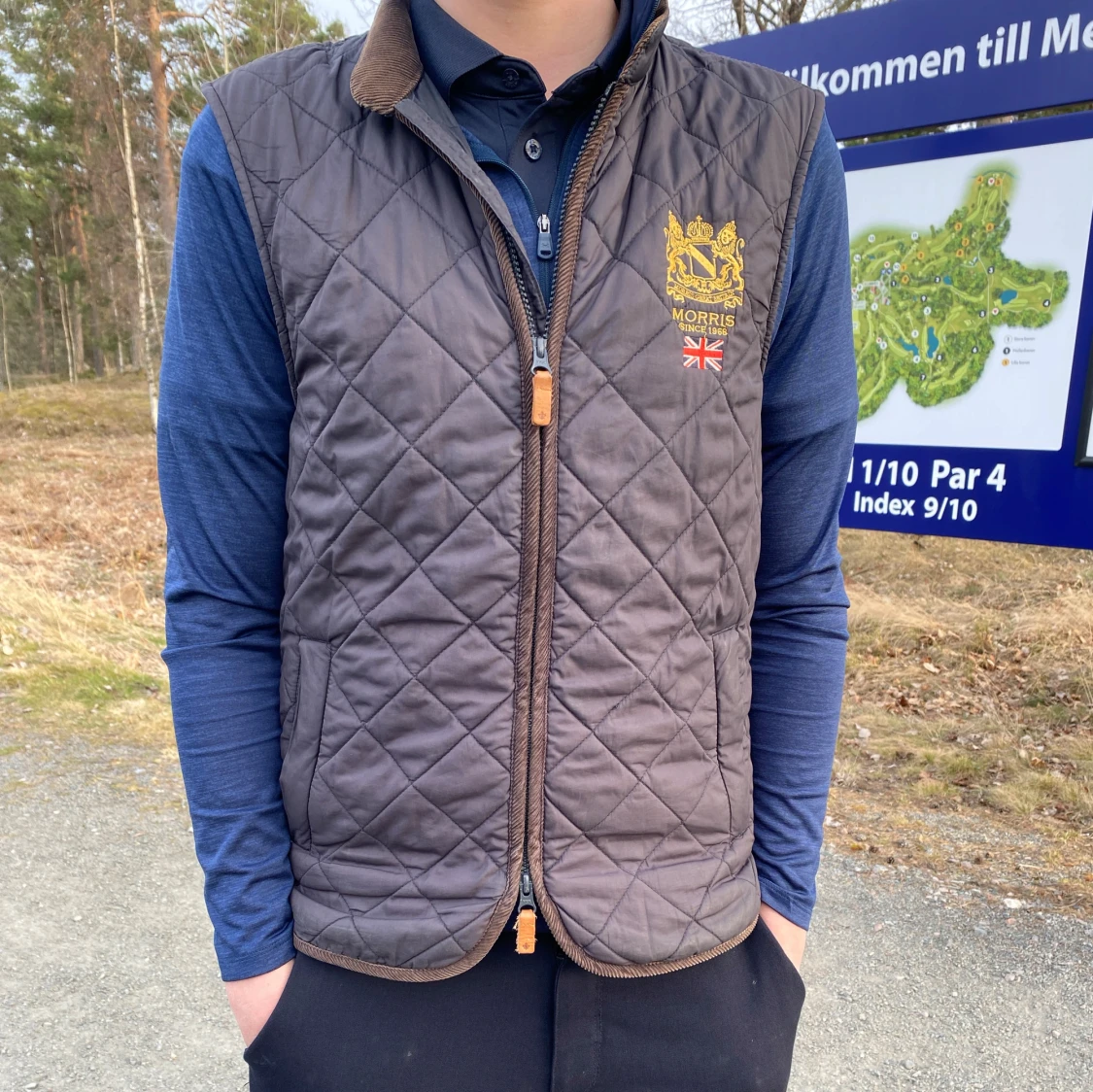 Brun quiltad väst från Morris - 1