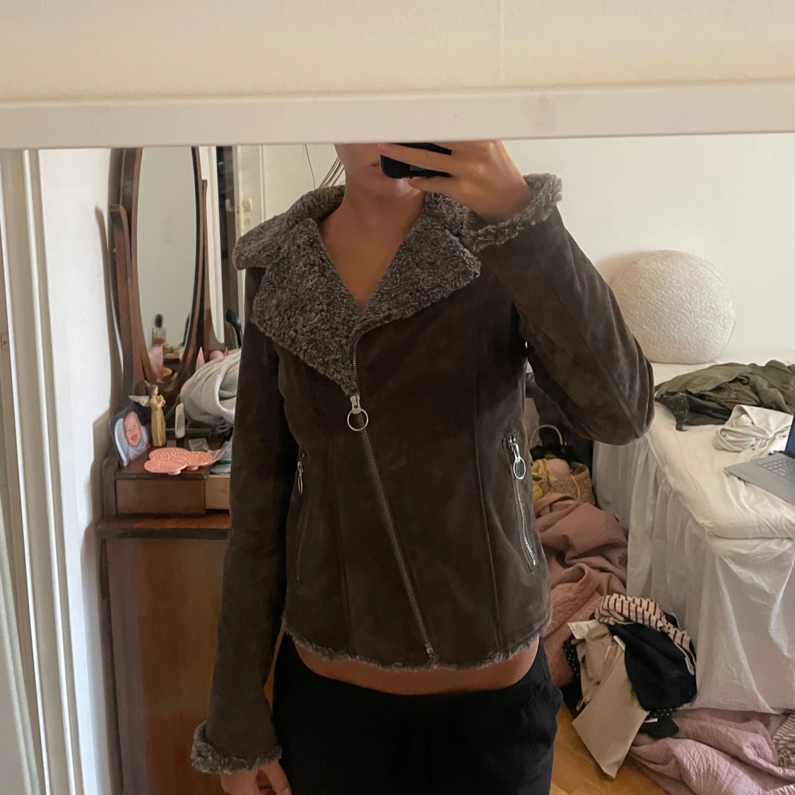 Brun mockajacka från Jofama