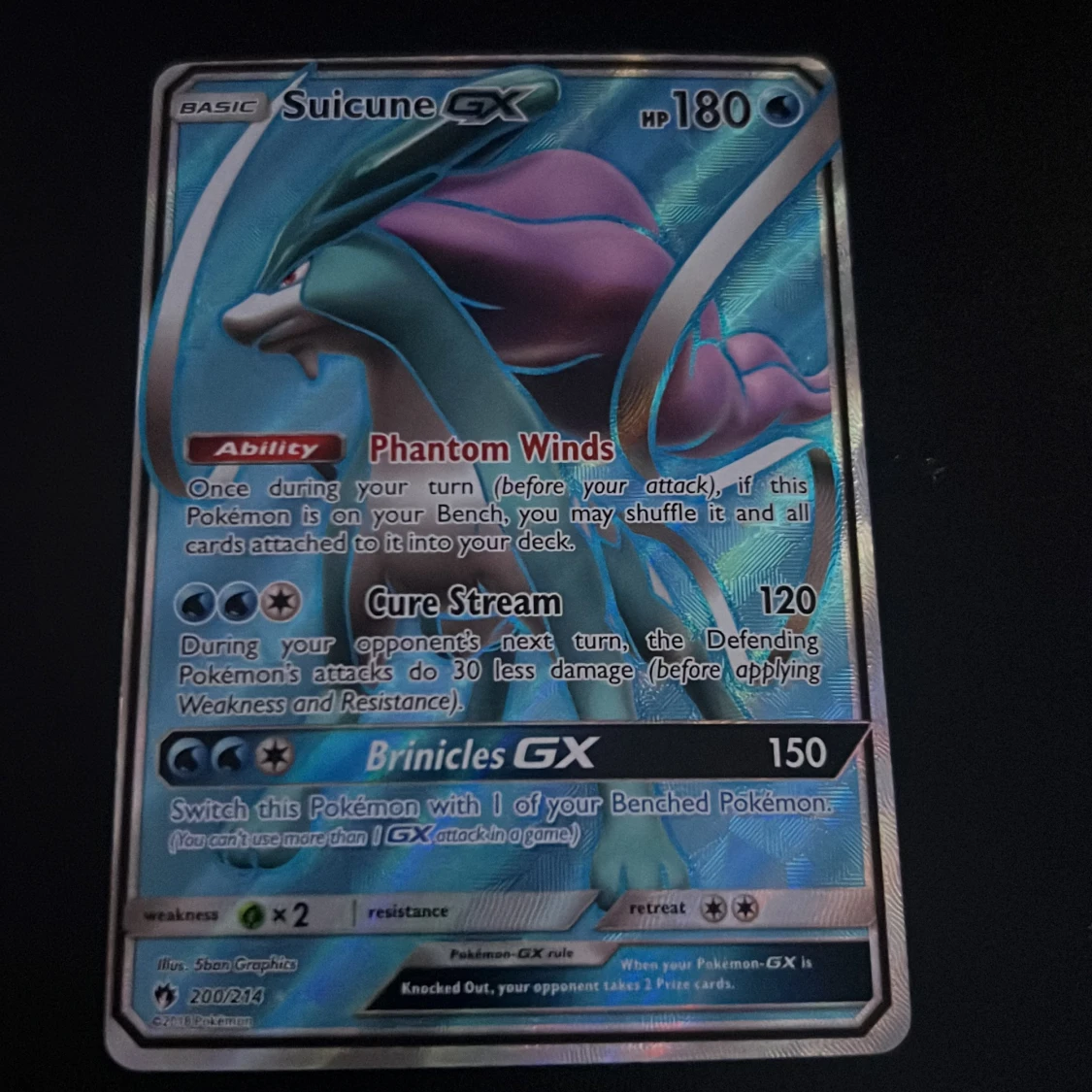 Suicune GX Pokémonkort