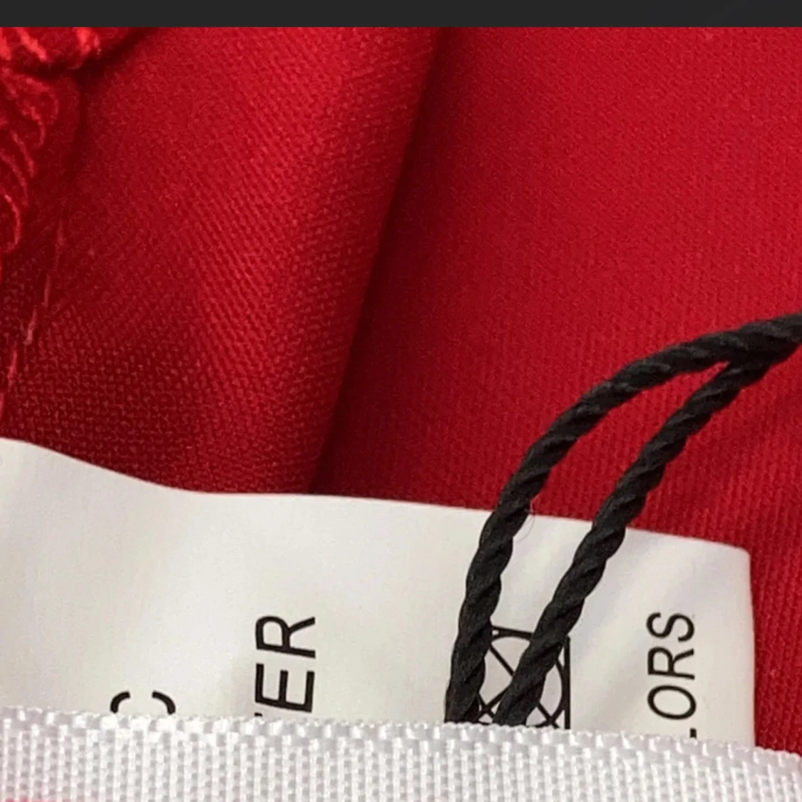 Röd axelbandslös klänning - 2