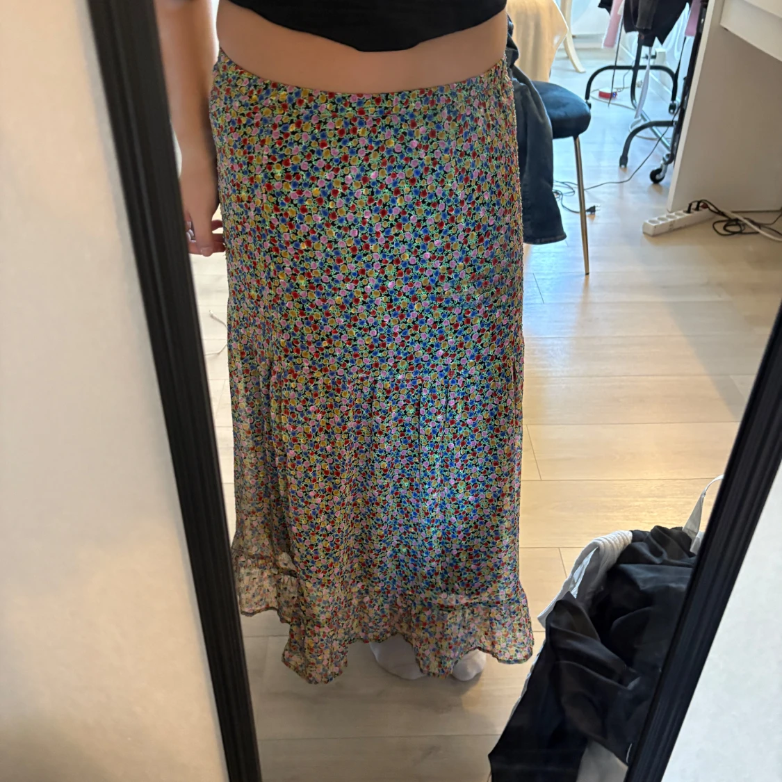 Blommig långkjol från Lindex