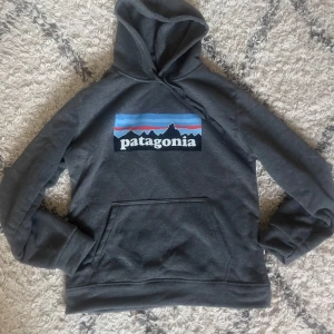 Patagonia Hoodie - Fin Patagonia tryck i bra skick. Enda defekten är en bortklippt storleks-lapp. Kan gå ned i pris vid snabb affär. Skriv om ni har några frågor!!