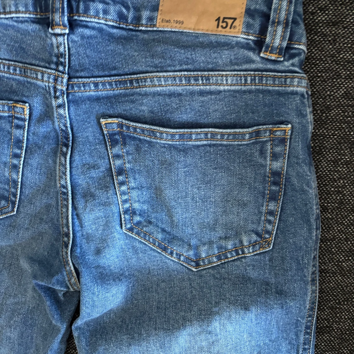 Blå bootcut jeans - 3