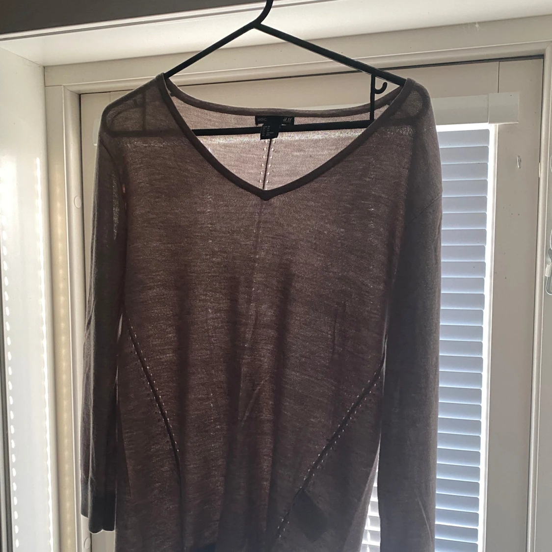 Beige tunn långärmad tröja från H&M - 2