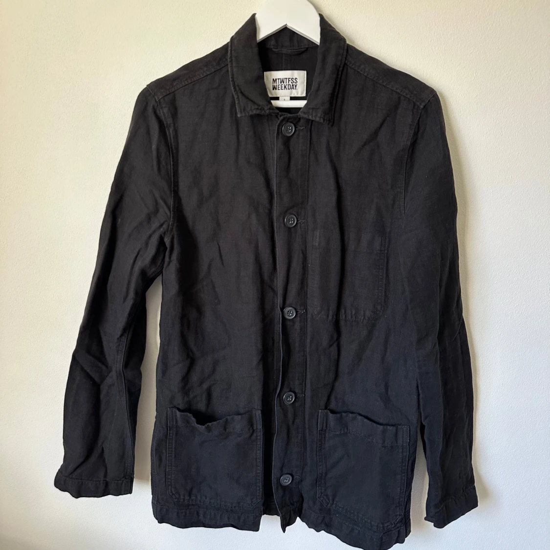 Svart overshirt från Weekday, stl S