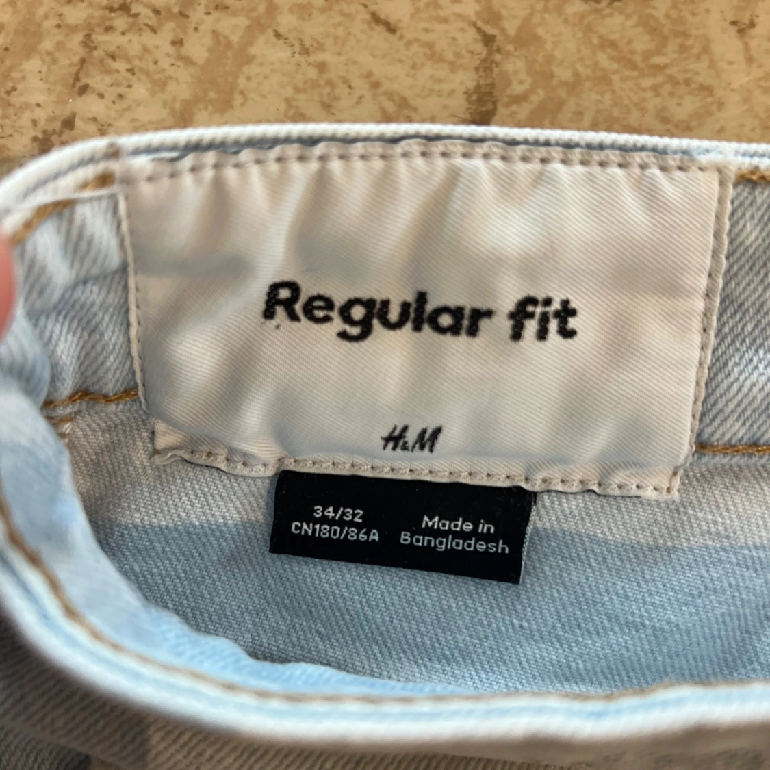 Ljusblå regular fit jeans från H&M - 2