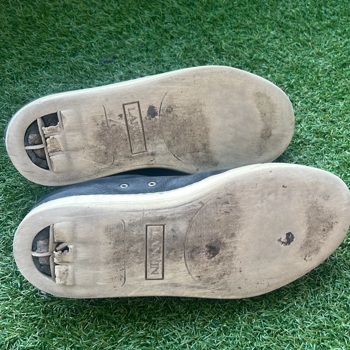 Svarta sneakers från Lanvin med lackad tå - 1