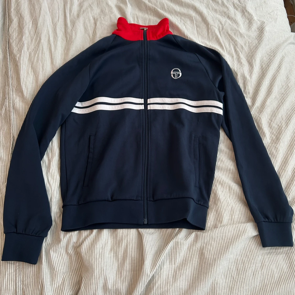Sergio Tacchini blå track jacket M