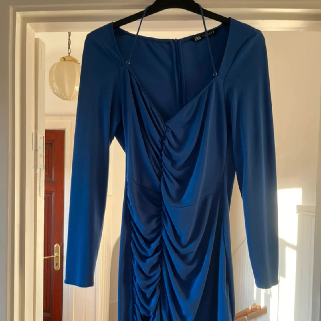 Blå kort klänning från Zara - 3