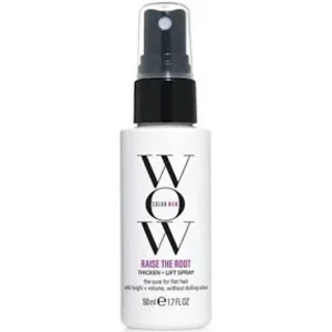 Color Wow Raise The Root Thicken + Lift Spray - Volymspray från Color Wow som ger lyft och fyllighet till håret utan att tynga ner eller påverka färgen. Kommer i en vit plastflaska med svart spraymunstycke, 50 ml.
