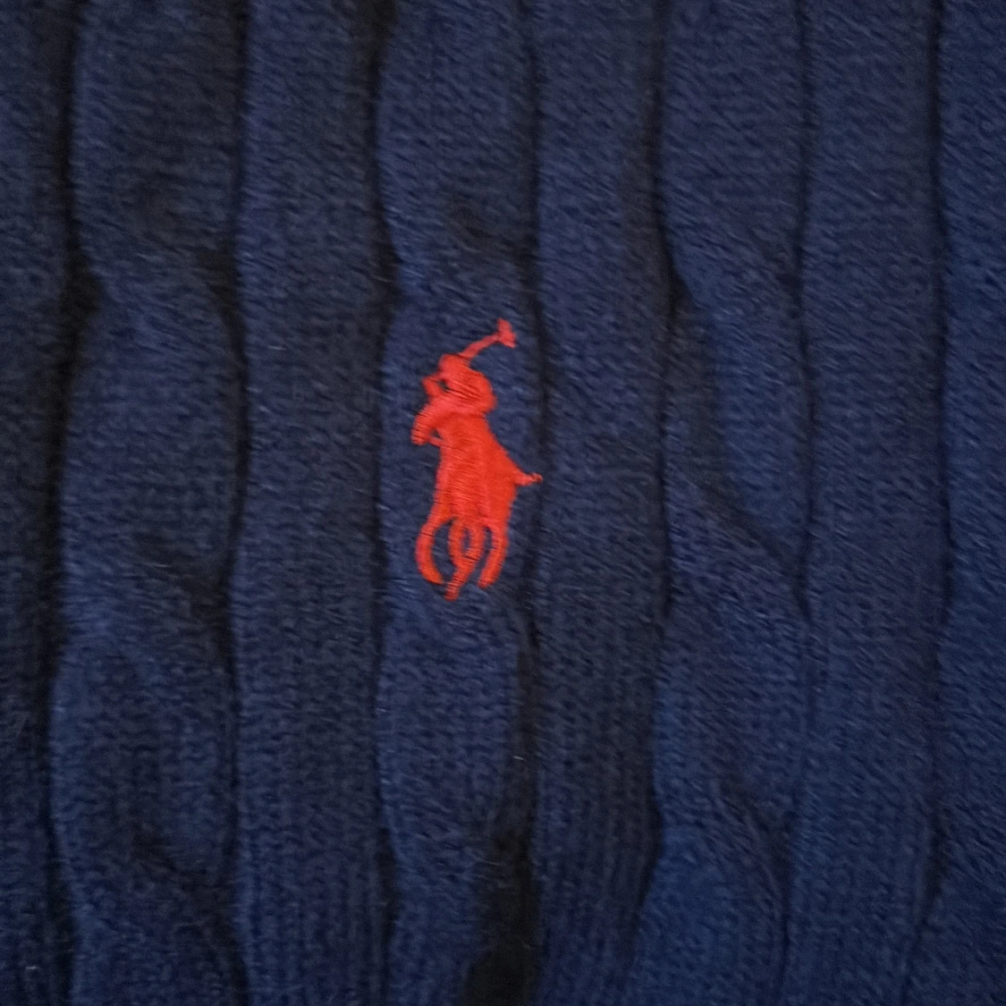 Mörkblå stickad tröja Polo Ralph Lauren - 3