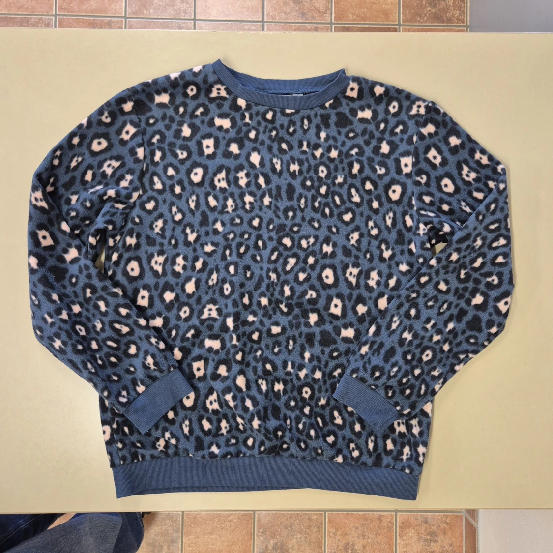 Blå leopardmönstrat set - 1