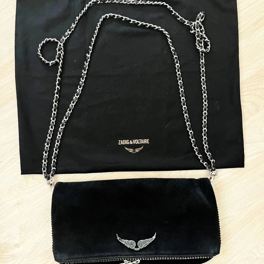 Svart mocka axelväska Zadig & Voltaire