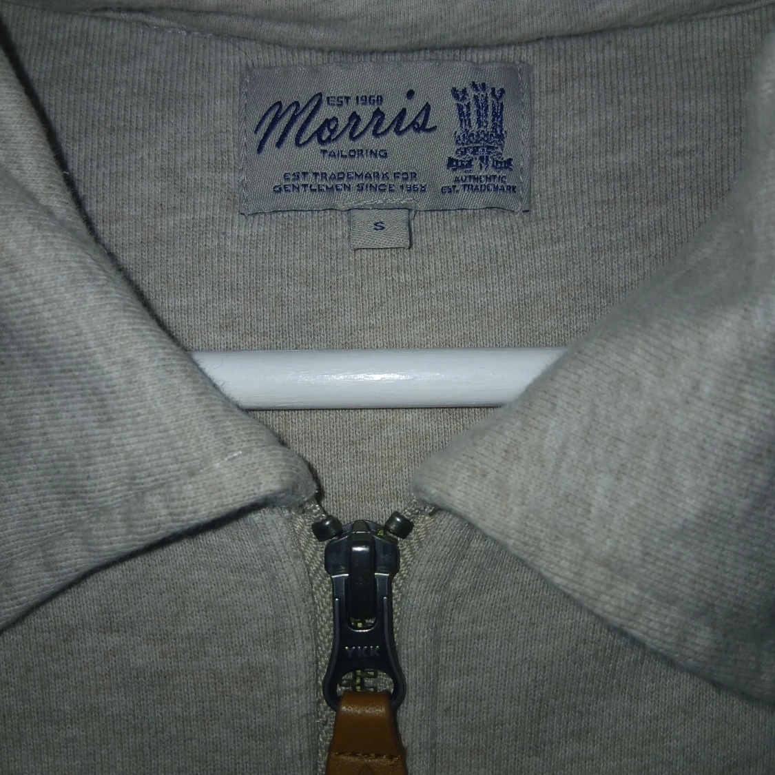 Beige tröja med half zip från Morris - 2