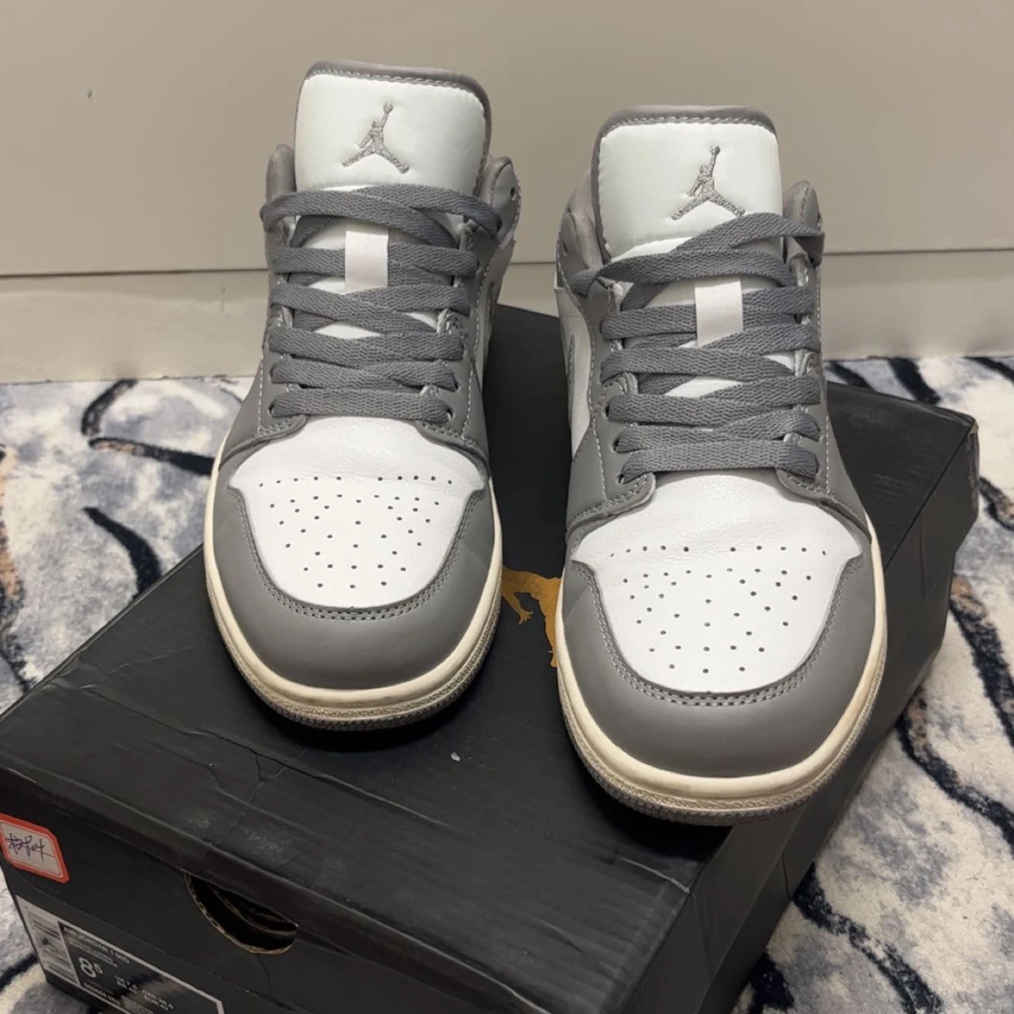 Nike Air Jordan 1 Low grå/vit