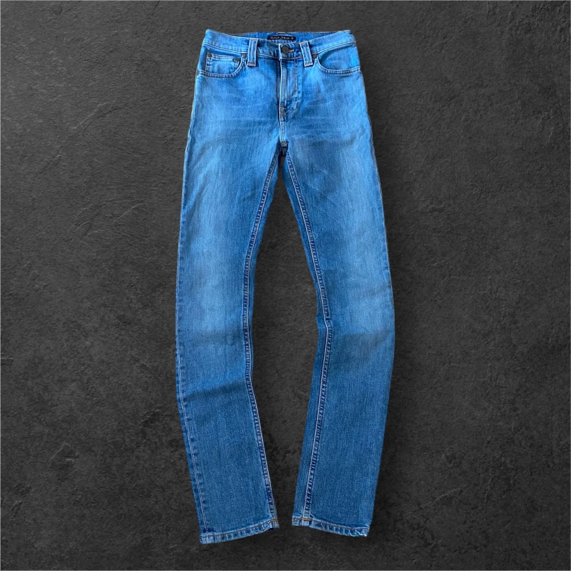 Blå skinny jeans från Nudie Jeans