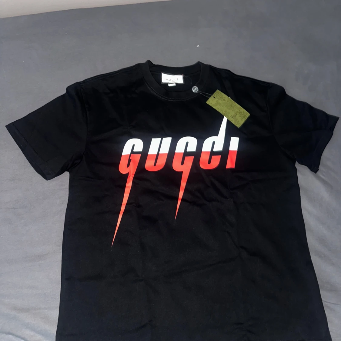 Svart Gucci t-shirt med tryck