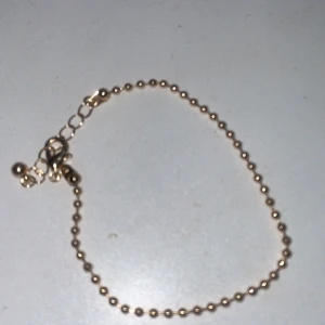 Tunt guldarmband med kulkedja - Snyggt och minimalistiskt armband i guldton med små runda kulor längs hela kedjan. Justerbar längd med enkel låsning, perfekt för dig som gillar diskreta detaljer. Passar till alla outfits och ger en clean vibe.