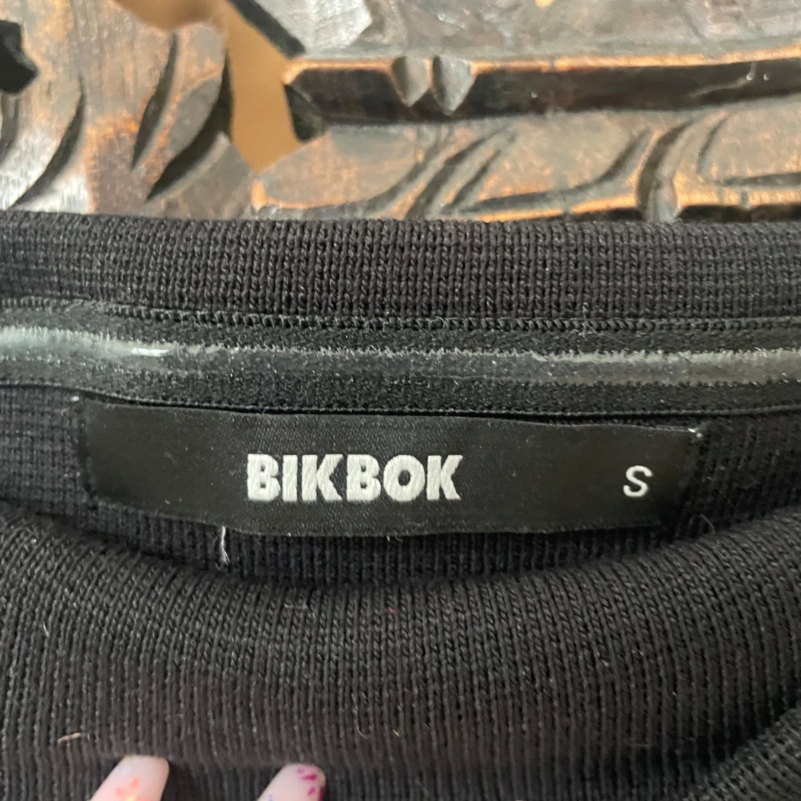 Svart ribbad tubtop från BikBok - 3