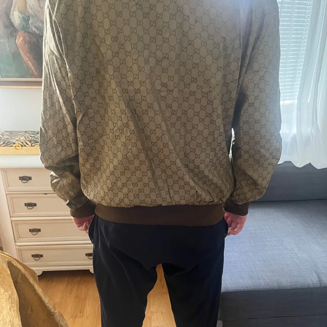 Gucci bomberjacka med monogram - 3