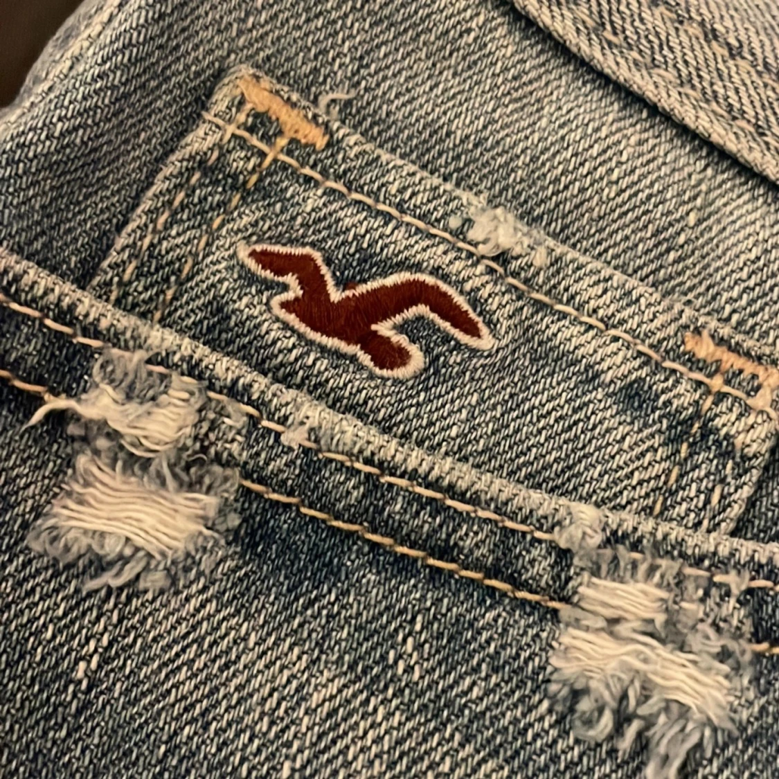 Lågmidjade jeanshorts! - 4