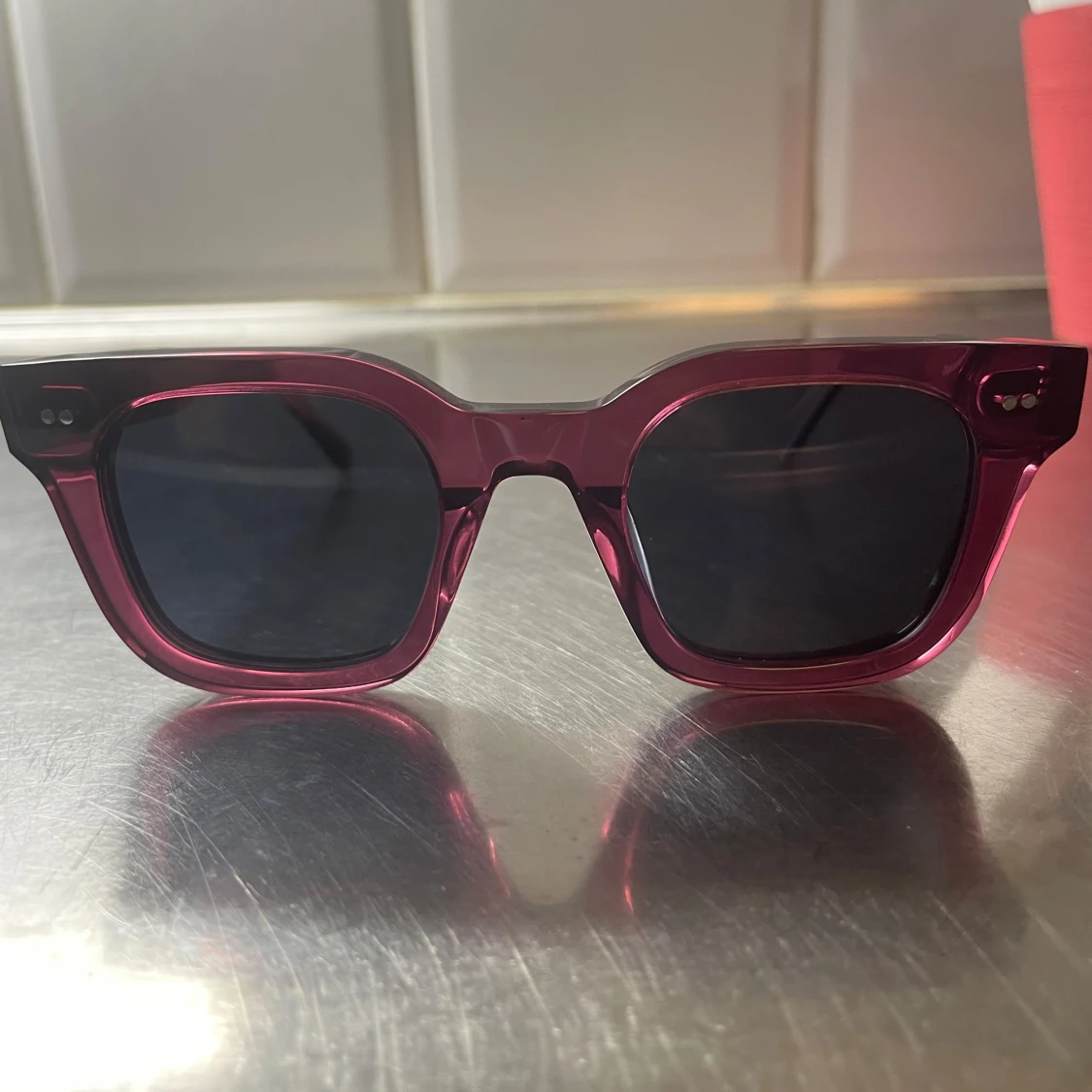 Vin röda solglasögon All Cap One - 1