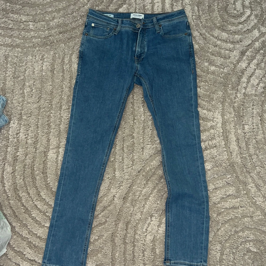 Blå skinny jeans Jack & Jones