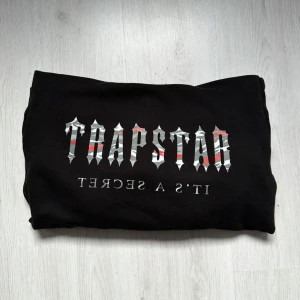 Trapstar Hoodie - Säljer min äkta Trapstar hoodie som jag inte använder längre. Köpt på Trapstars hemsida för nått år sedan. Storlek M med tryck både bak och fram. Tröjan är i väldigt bra skick. Kvitto osv borde gå att fixa om jag letar lite.