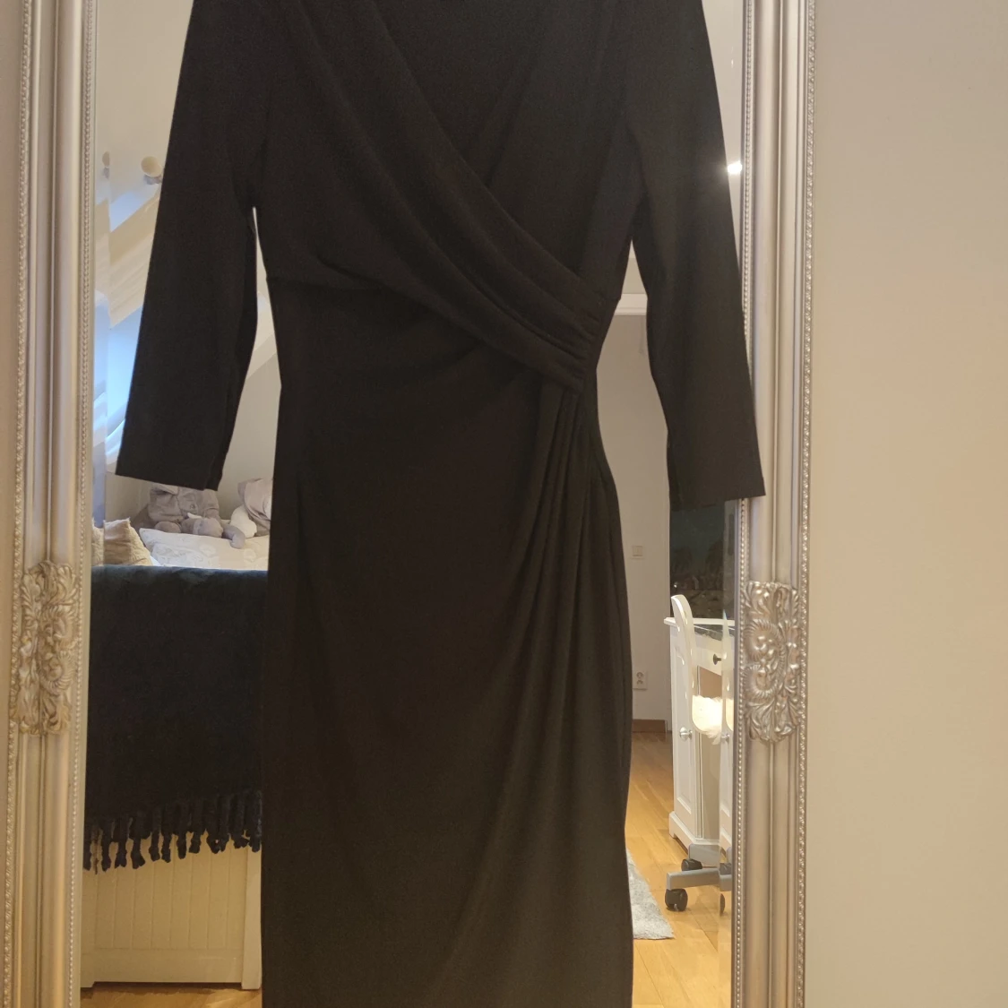 Svart omlottklänning Lauren Ralph Lauren