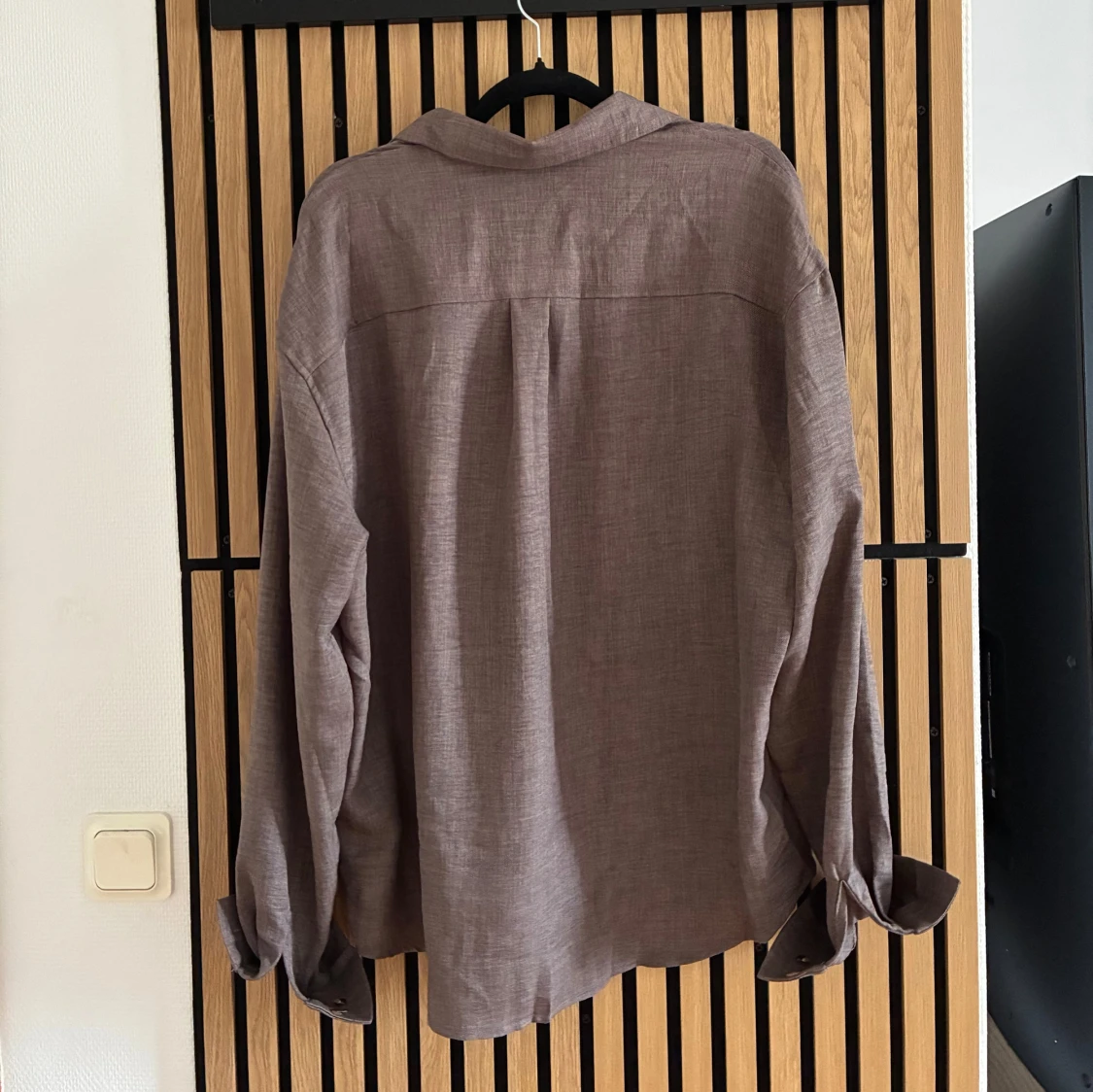 Brun linne skjorta - 1