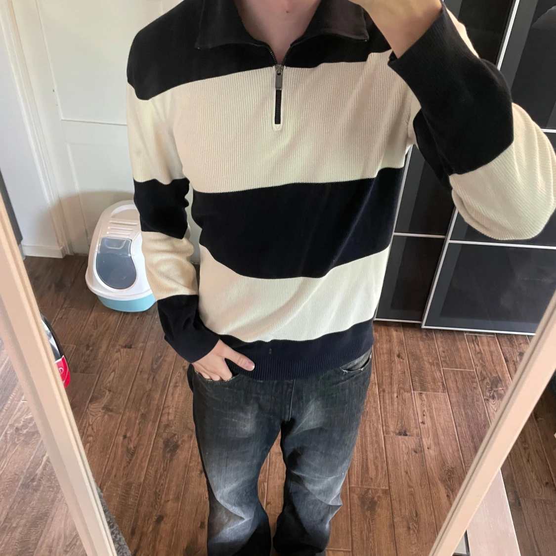 zip up tröja Massimo Dutti