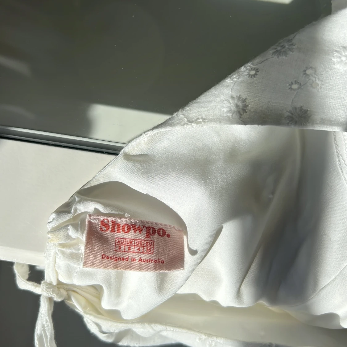 Vit kort klänning  - 3