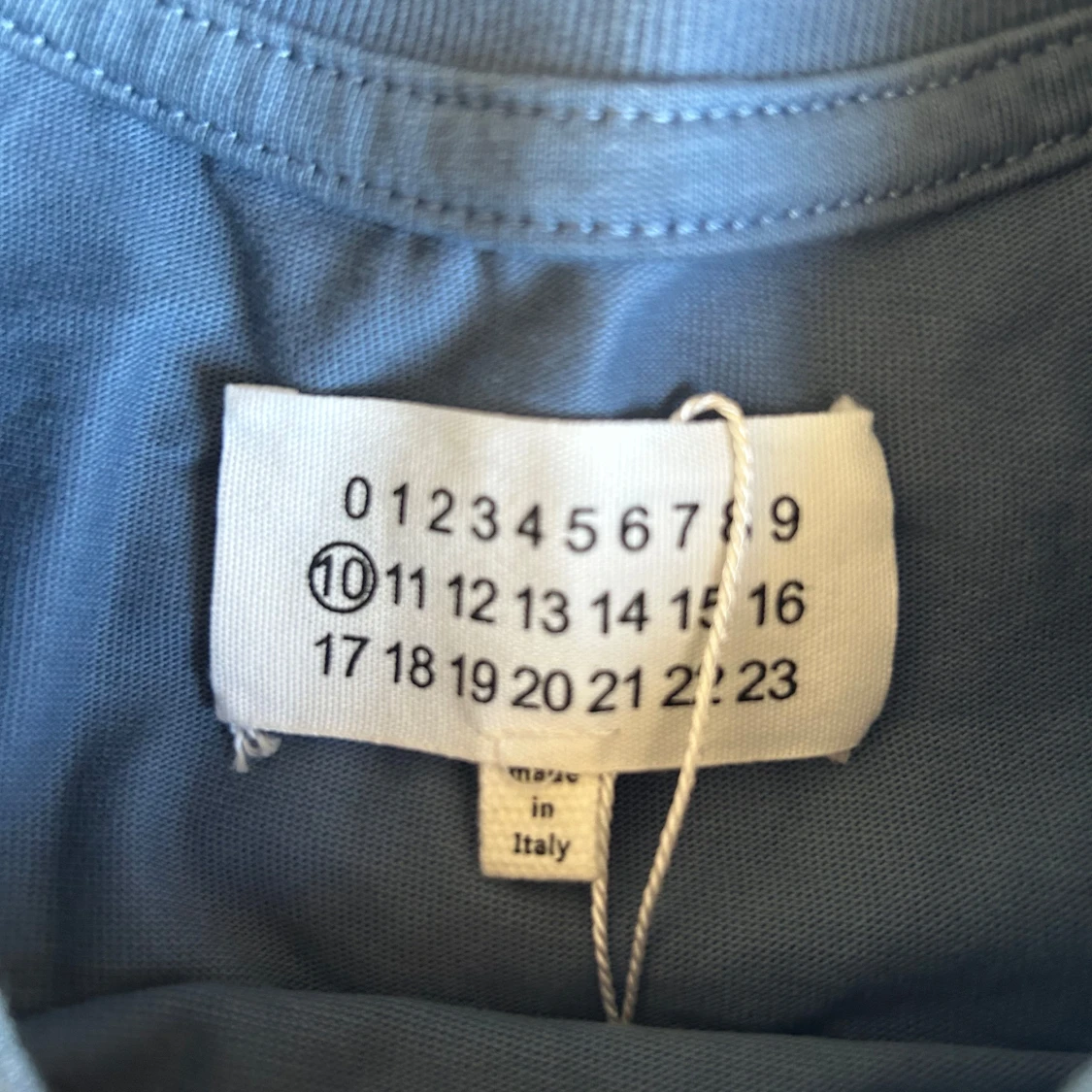 Blå Maison Margiela t-shirt med print - 1