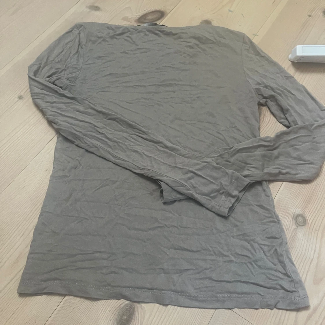 Basic beige långärmad tröja - 91