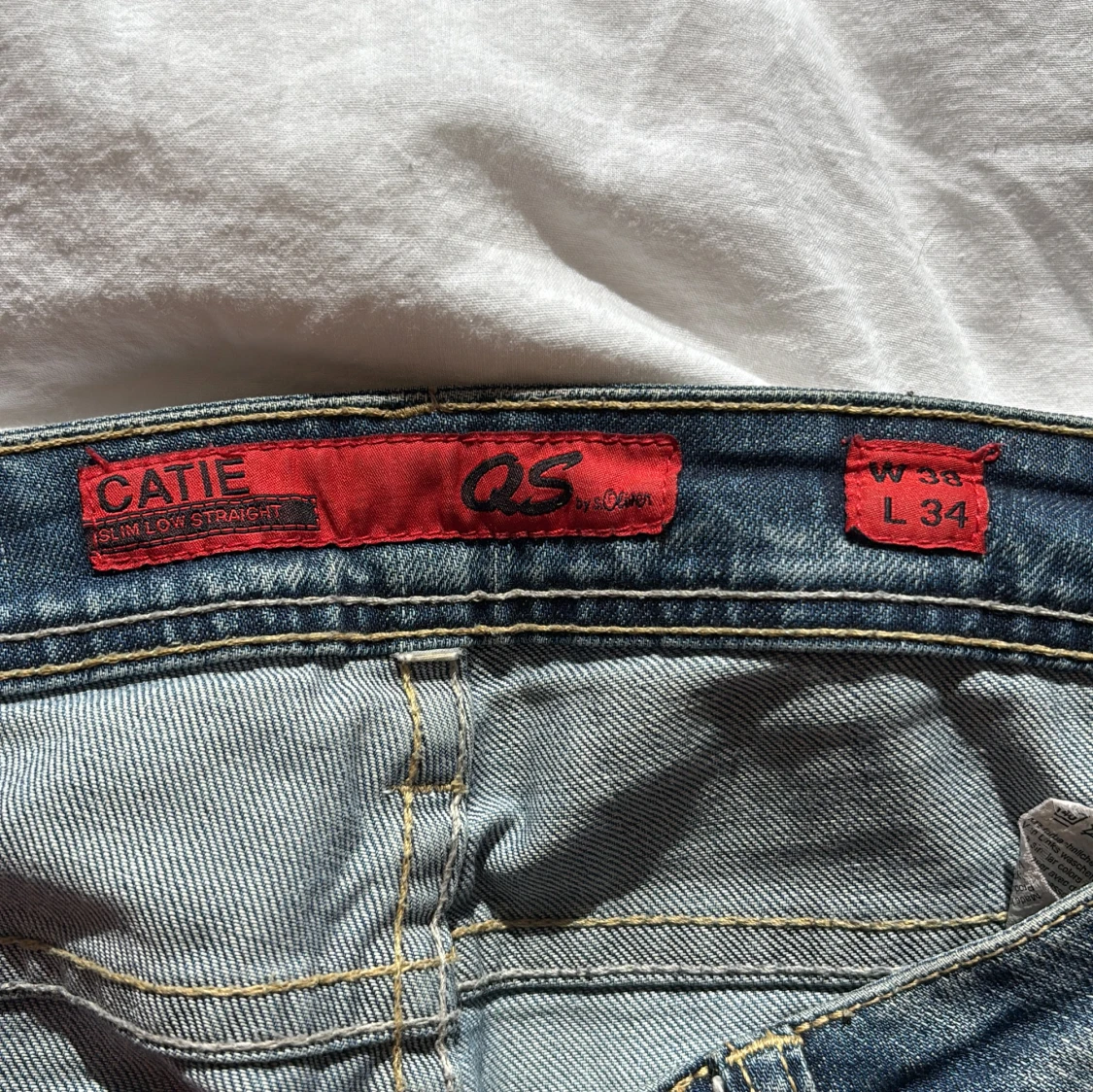 QS by s.Oliver blå jeans lågmidjade - 3