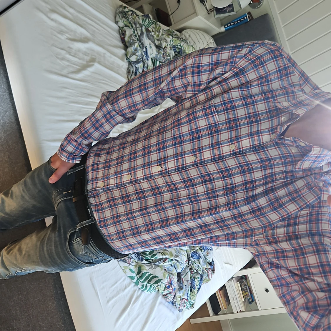 Rutig skjorta från Eton i bomull - 4