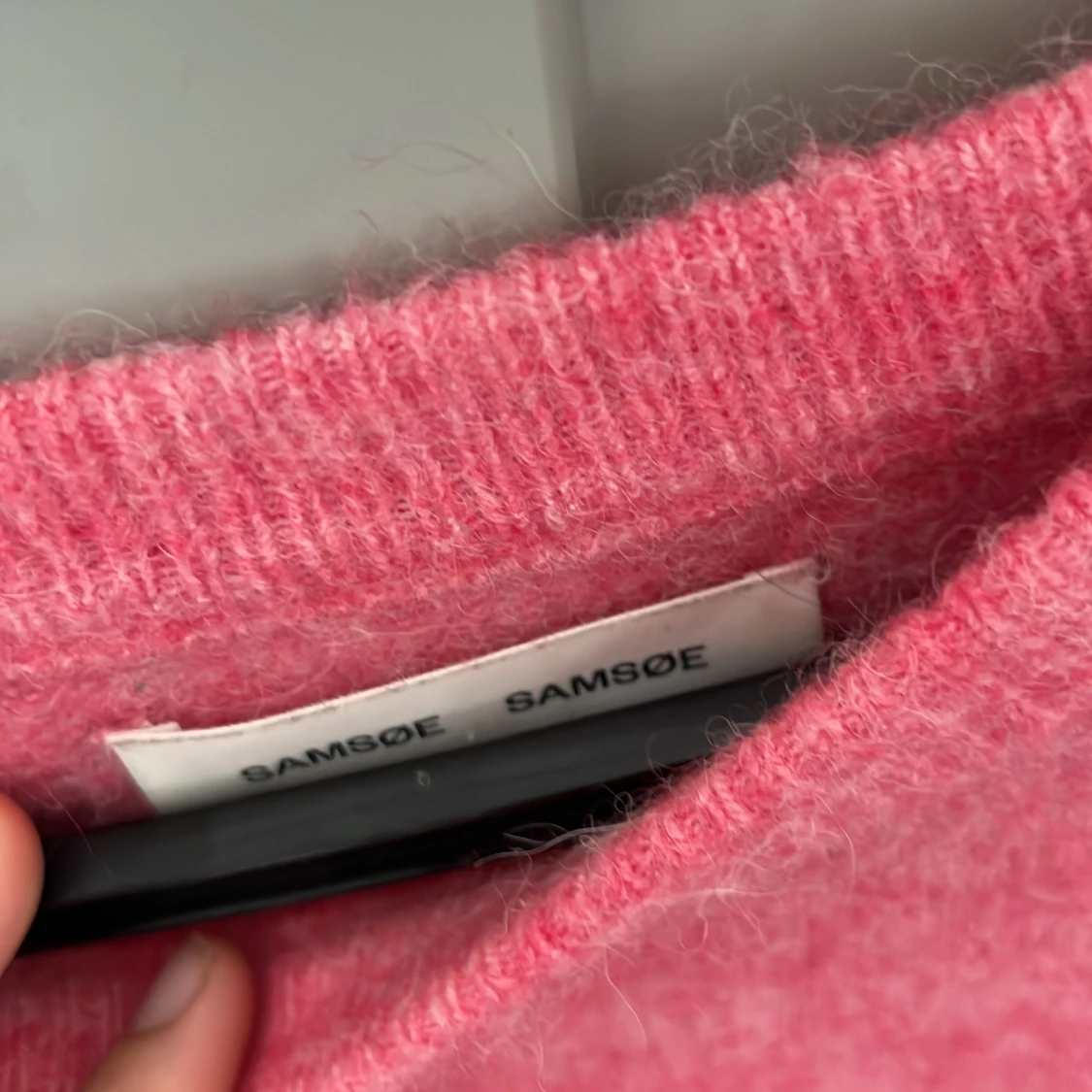 Rosa stickad tröja från Samsøe Samsøe - 1