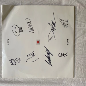 HOV1 - Vinylskiva signerad av Hov1! Både skivan och omslaget är signerat. Har en repa (sista bilden). Ena hörnet är lite vikt. 