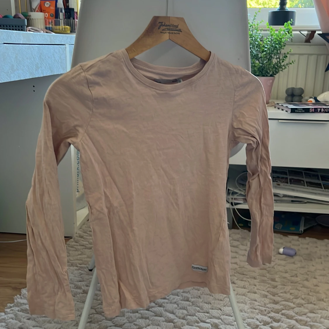 Ljusrosa långärmad tröja 157 Denim Makers