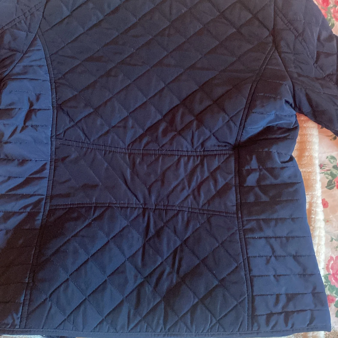 Mörkblå quiltad jacka från Zara - 2