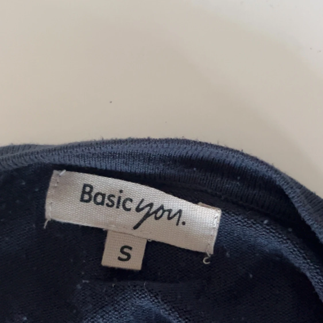 Marinblå långärmad tröja  - 2