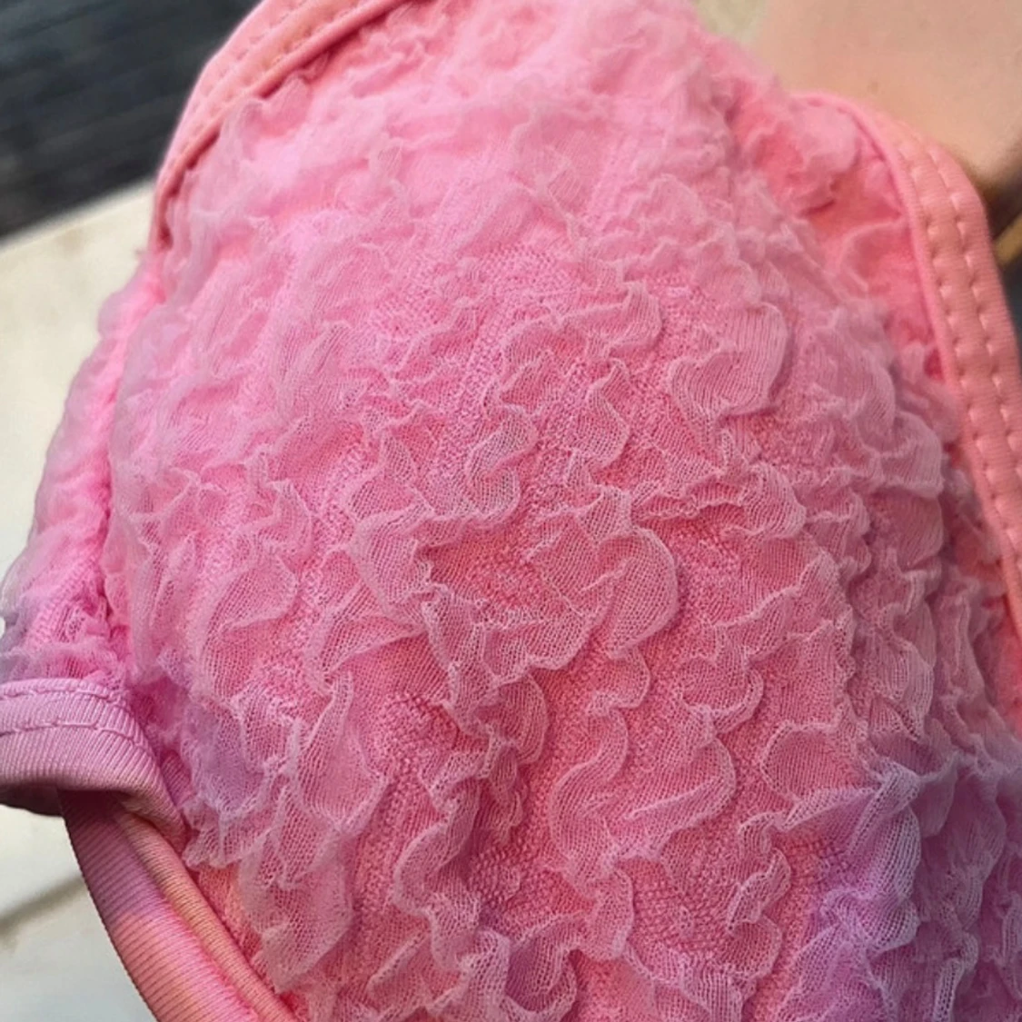 Rosa bikiniöverdel - 1