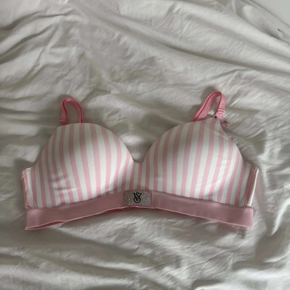 Rosa och vit randig bh Victoria's Secret