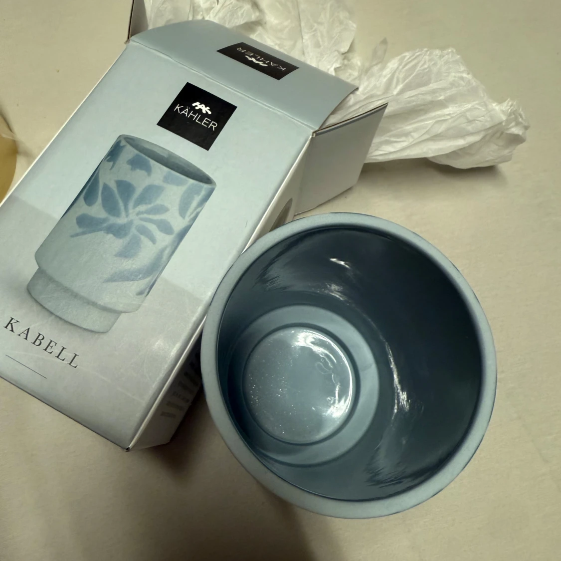 Kähler liten vas i ljusblå färg - 2