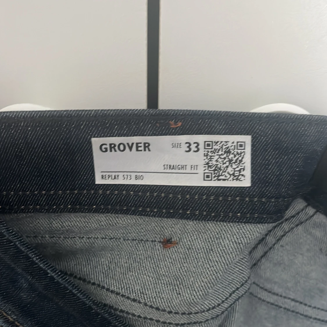 Mörkblå Replay Grover jeans - 4