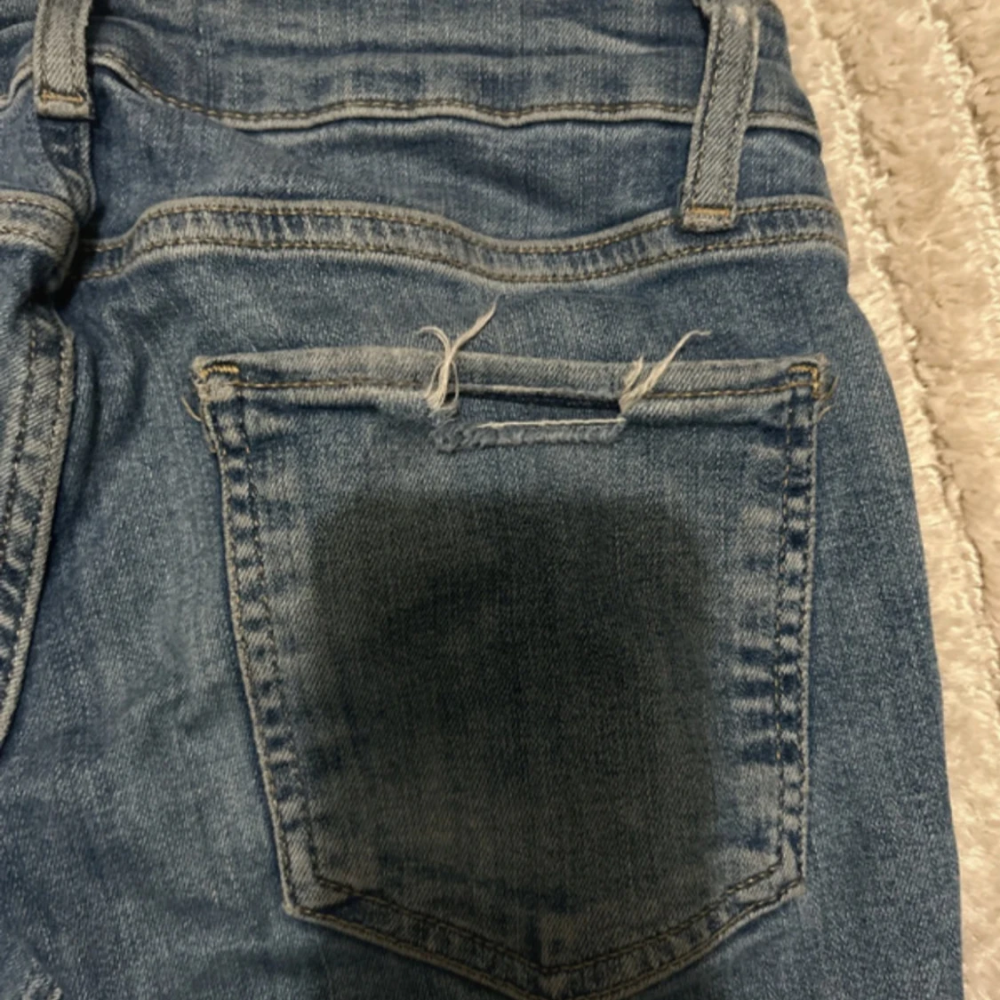 Blå bootcut jeans - 2