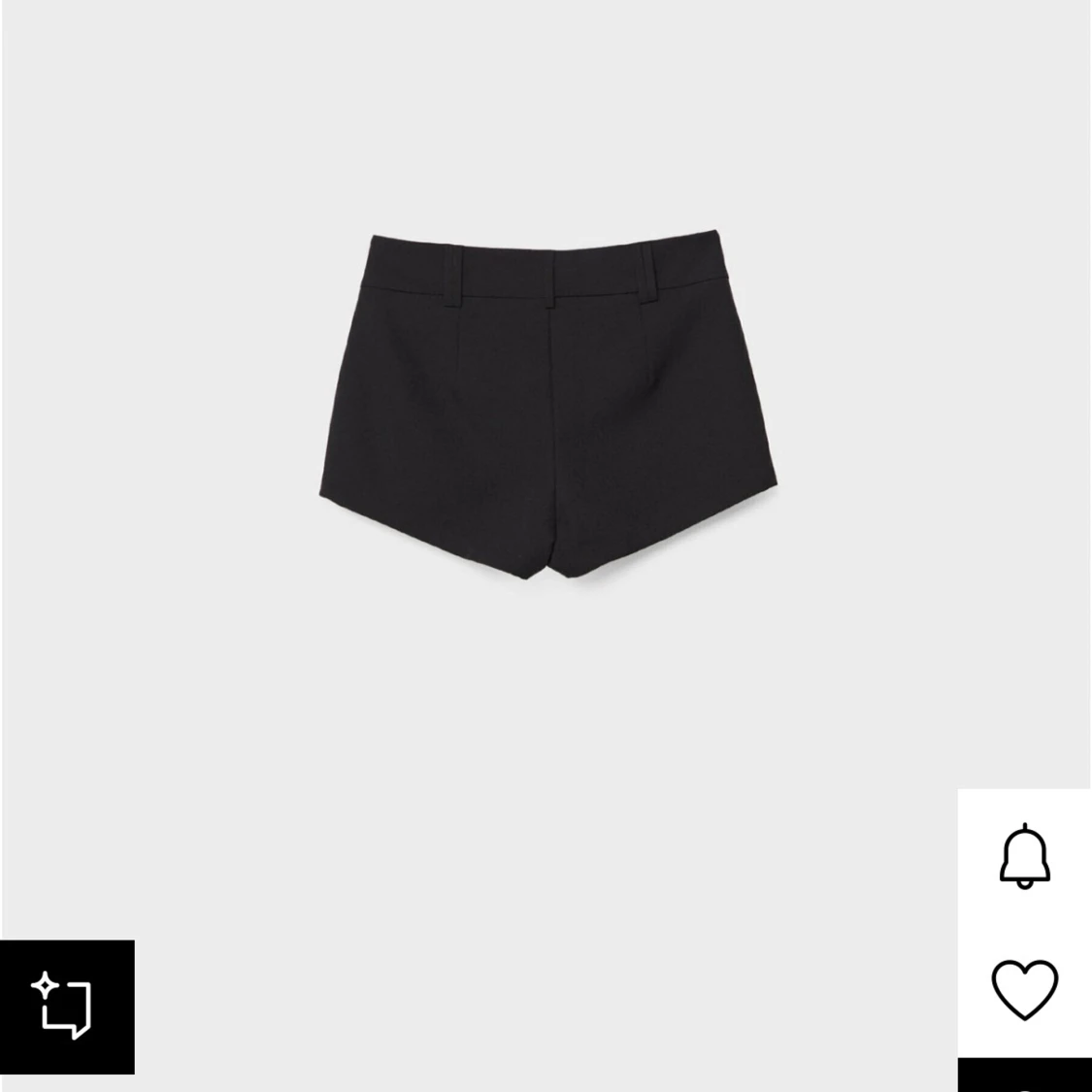 Svarta midwaist shorts  - 1