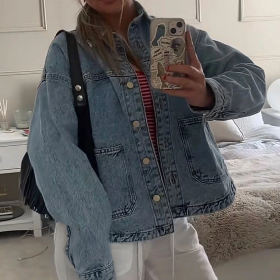 Ljusblå jeansjacka - 1