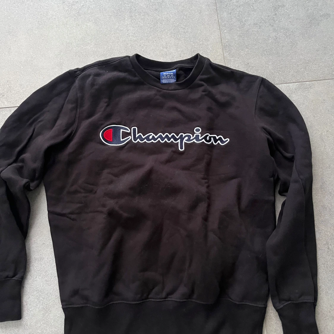 Svart Champion sweatshirt i bomull